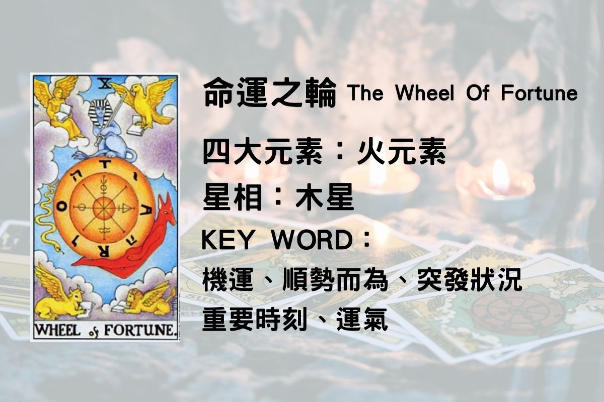 塔羅牌義,命運之輪 正位, 命運之輪 工作, 命運之輪 感情